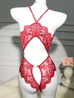 For Women 18 Hot Erotic Underwear Open Crotch Transparent Sexy Costume Lace Open Crotch Lingerie Set Crotchless Bodysuit