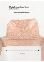 1pcs High-Rise Sexy Lace Briefs Comfortable Stretchy Semi Sheer French-Cut Panties Women's Underwear Breathable Lingerie S-3XL