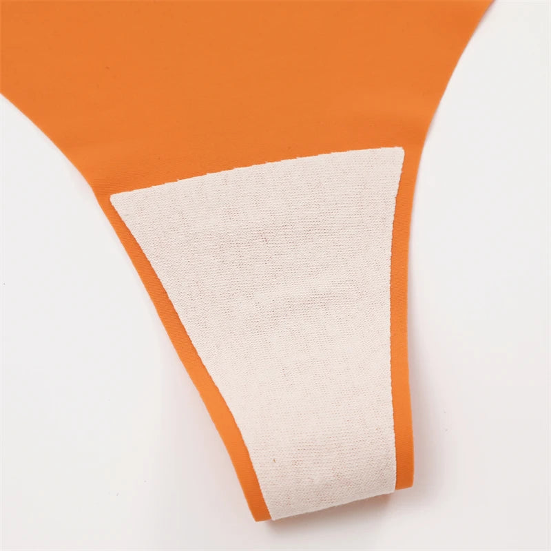 8PCS/Set Seamless Ice Silk Panties Women V-Waist Underwear Sexy Sports Briefs Panties Female Soft Ultra-thin Lingerie G-string