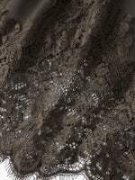 Summer Women's Satin Short Skirts Elastic Waist Lace Patchwork Skirts Half Slip Skirts Fashion