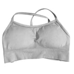 Backless Sports Bra Women Padded Yoga Bra Gym Top High Support Seamless Yoga Tank Top Fitness Crop Top Workout Running Underwear
