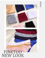 4Pcs Women's Cotton Briefs Seamless Women Sexy Panties Intimates Solid Color Breathable Underwear Female Low Waist Soft Lingerie