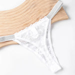 Womens Sexy Lace Thongs Breathable and Comfortable Stretch Elegant Plus Size Underwear Panties XL 2XL 3XL 4XL