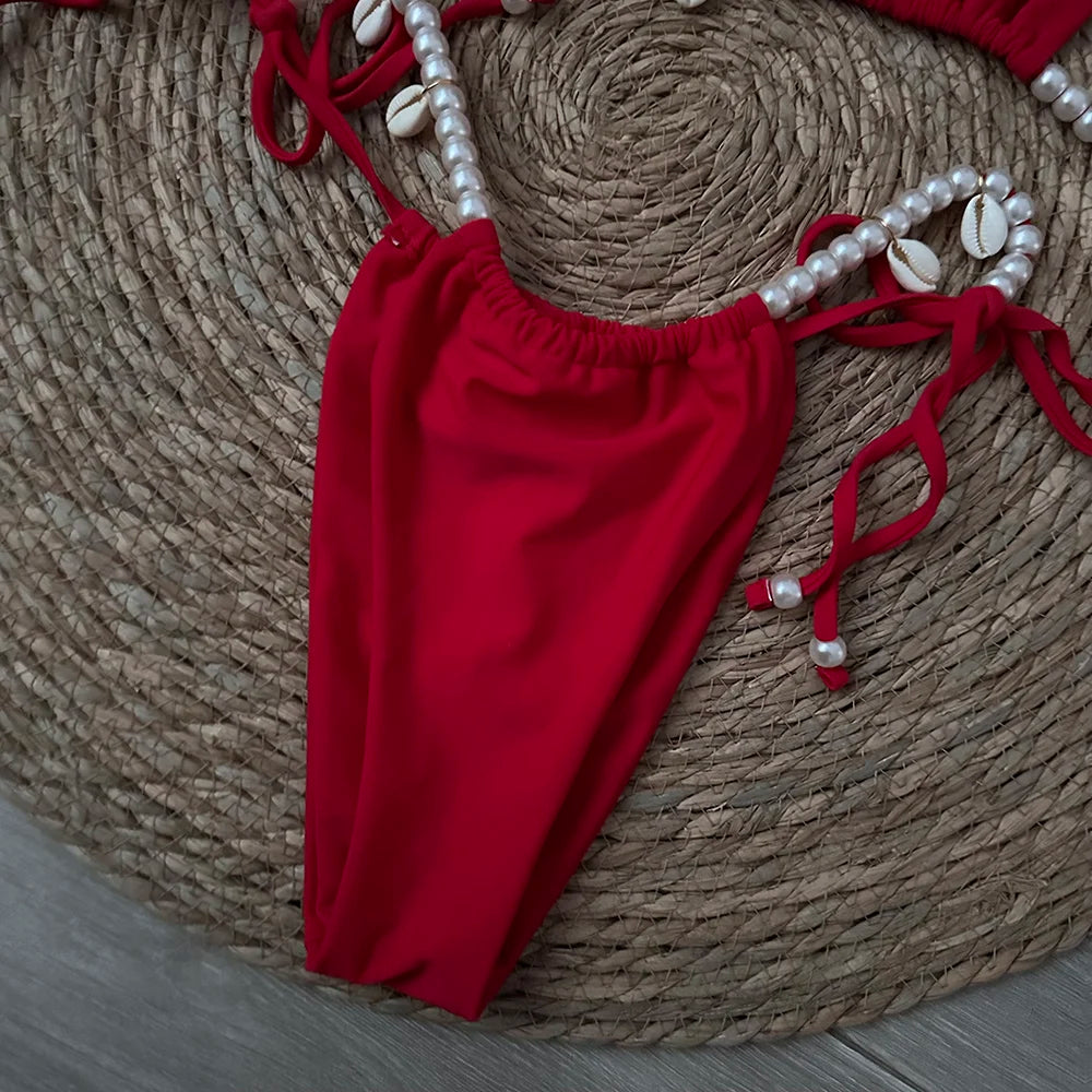 Sexy Micro Thong Bikini 2024 Women Swimsuit Female Swimwear Bikinis Set Brazilian Beach Wear Bathing Suit Biquini