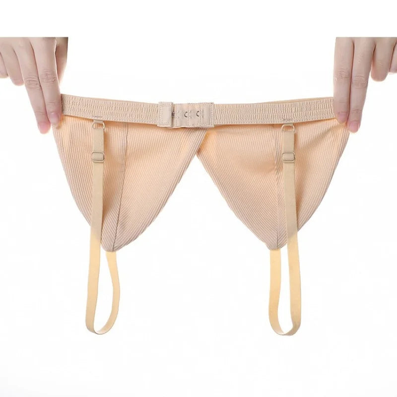 Women Cotton Bra and Panties Set Wireless Push-Up Bra Low-Waist Thongs G-string Sexy Lingerie Women's Breathable Underwear Set