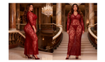 Plus Size Floral Lace Nightgown for Women Maxi Maternity Dress Big Size Beach Cover Up Swimwear Sheer Long Sleepwear Gown
