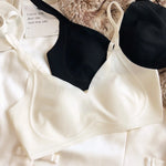 Summer Ice Silk Bra Seamless Women Underwear Sexy Ultra Thin Comfort Bralette French Rabbit Ears Padding Fixed Push Up Bras