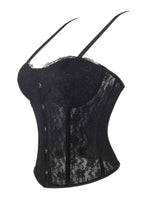 New abdomen corset Europe and the United States wind corset skinny sexy lace steel ring thin breathable.