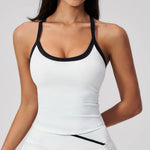 Yoga Tank Top Summer Breathable Sports Underwear Shockproof Gym Workout Vest Female Outdoor Running Cycling Vest Yoga Underwear
