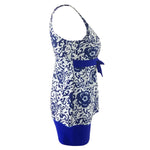 DEKA Swimsuit Women Plus Size Swimwear Two Pieces Tankini Set Female Print Bikini Brazilian Bather Monokini Bathing Suit Beachwa