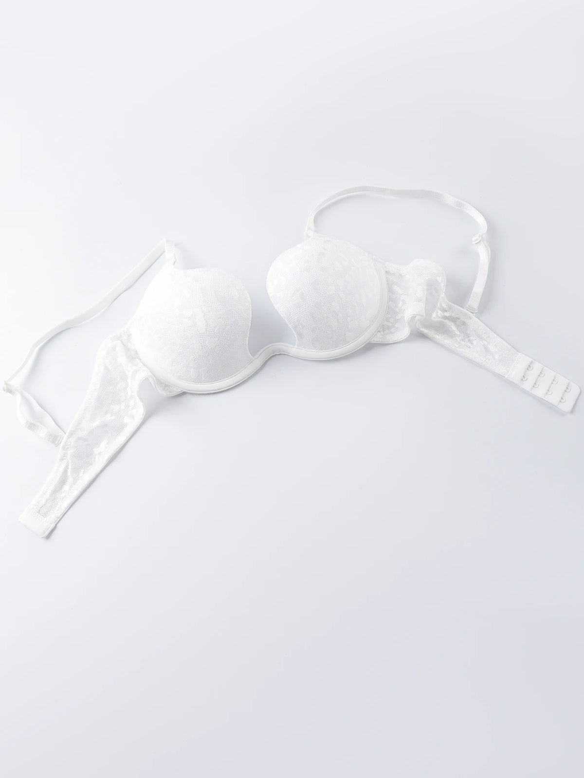 Solid Underwire Bra push up Lingerie comfort padded bra lift up thick cup lace bralette