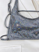 2025 Shiny Sequins Thong Bikini Women Swimsuit Female Swimwear Two-piece Bikini Set High Cut Bather Bathing Suit Swim Beachwear
