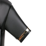 Fish Mouth High Heel Shoes Women's Summer Thick Heel Sandals Waterproof Platform Thick Sole Sexy Slim Back Zipper Hollow