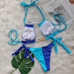 2026 Splicing Halter Diamond Bikini Women Swimsuit Female Swimwear Two Pieces Bikini Set Hollow Out Bathing Suit Swim Beach Wear