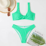 New Sexy Bikini 2026 Solid Swimsuit Women Swimwear Push Up Bikini Set Brazilian Bathing Suit Summer Beach Wear Swimming Suit