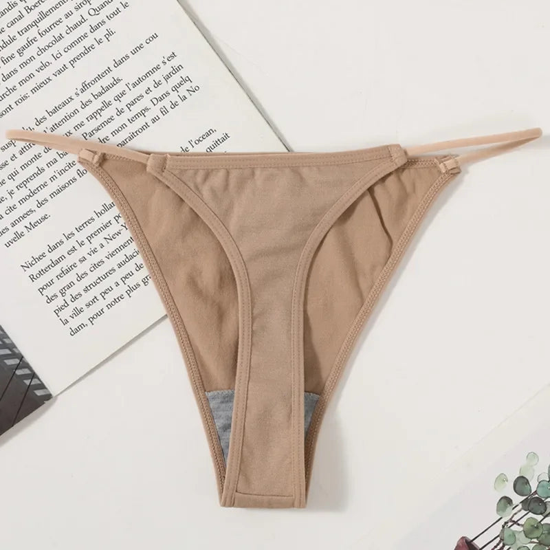 4Pcs/Set Women G-String Thongs Seamless Panties Sexy Lingerie Low Rise Female G-String High Cut Pantys Underwear