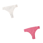 2Pcs/Set Seamless Panties Women Low Rise Panty Soft Solid Color Briefs Sexy Sports Underwear Female Underpants Lingerie M-XL