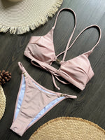 2026 Miyouj Push Up Bikinis New Two Piece Suit Bathsuit Sexy Bikini Sets Hollow Out Swimsuit String Bathwear Low Waist Swimwear