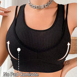 1Pcs Tank Top Women Gym Women Corset Sports Bra Push Up Crop Top Fitness Breathable Sexy Camisole Running Athletic Sportswear