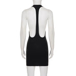 Sexy Halter Neck Backless Bodycon Mini Dress Women Sleeveless Tight Short Party Club Dress Summer Night Out Streetwear