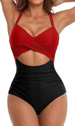 Leopard One Piece Swimsuit 2024 New Halter Push Up Swimwear Women Swimsuit Bathing Suit Beachwear Monokini Female Swimming Suits