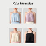 Women's Mesh Yoga Sports Camisole Vest Beautiful Back Pilates Training Outerwear Top Fake Two-Piece Sports Bra Design