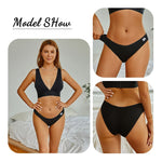 3PCS/Set Women Cotton Briefs Panties Ladies Sexy Solid Color Low Waist Underwear Female Soft Breathable Intimates Lingerie 2024