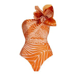 New 2Pcs Ruffle Swimsuit Women Sexy Bikini Strappy Swimwear Floral Bikini Push Up Biquini Female Bathingsuit Slimming Beachwear