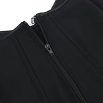 Women’s New Zipper Front Corset, Black Seamless Stretch Boned Bustier, Slimming Curve-Hugging Shapewear Top