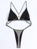 Extreme Mini One Piece Swimsuit Women G String Shiny Swimwear Female Micro Thong Monokini Bather Backless Bathing Suit Swim wear