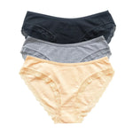 3Pcs/Set Women Lace Briefs Female Underpants Solid Color Pantys M-XL Soft Underwear Sexy Lingerie Intimates Cotton Panties
