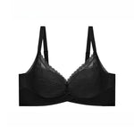 Women's Thin Push-Up Bra Seamless Back Minimizes Side Bulges Uplift Support Underwear Elegant Lace Top Up Bra Autumn New