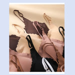 Seamless Ice Silk Ultra-Thin Breathable Bra Comfortable Breathable Underwear Women's Suspender Wavy Sexy Push-up Vest