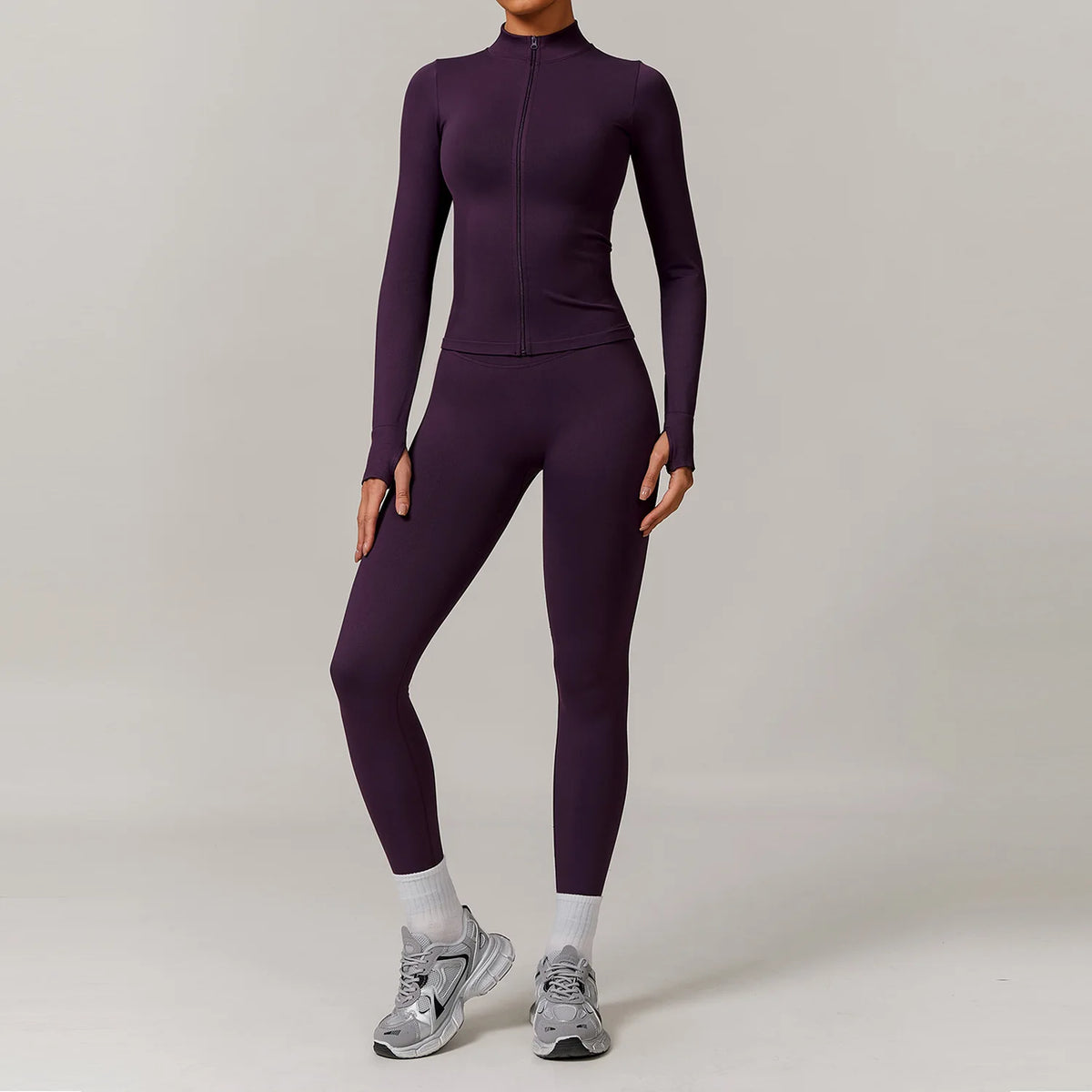 2/3PCS Yoga Set Women Workout Set Seamless Sportswear Gym Clothing Fitness Long Sleeve Crop Top High Waist Leggings Sports Suits