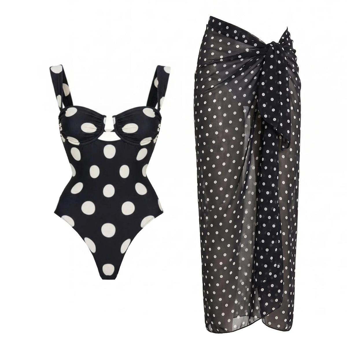 Push Up One Piece Swimsuit With Cover Up Sexy Swimwear Women 2025 Printed Swim Suits Female Bikinis Sliming Bodysuit Beachwear