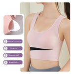 Sexy Beauty Back Top Sports Women's Underwear Shockproof No Steel Ring Bra Fitness Yoga Wireless Quick-drying Sports Bralette