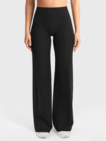 High Waist Pocket Yoga Pants for Women - Stretch Breathable Gym Workout Leisure Tummy Control Tights with Pockets