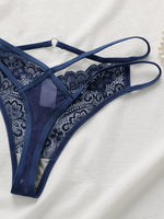 3 Pcs Lace Thong Fashionable Multi-color Thong Sexy Lingerie Lightweight and Easyto Clean Women's Underwear C937