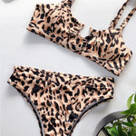 SnakeSkin Female Swimsuit High Waist Bikini Women Swimwear Two-pieces Bikini Set Hollow Out Bathing Suit Swim Wear Beachwear