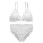 Women Lace Bra Set Push Up Bralette Low Waist Panties Female Embroidery Flora Lace Underwear Sexy Lingerie Set Female Intimates