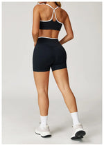 Sportswear Woman Gym Sports Bra Shorts Leggings 2 Piece Set Workout Naked Feeling Seamless Female Fitness Clothing Tracksuits