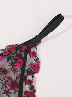 Sexy Sheer Lingerie Set Embroidery Transperant Pornostar Lenceria Sensual Mujer Seducive Conjunto Ropa Interior Set Intimo Lace