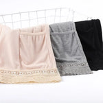 Women Safety Pants Seamless Lace Anti-exposure High Waist Quick Dry Mini Skirt Inner Shorts Yoga Shorts Underpants