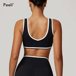 Sports Bra Women Clothes Seamless Gym Crop Top High Support Push up Open Back Activewear Fitness Yoga Bra Workout Underwear