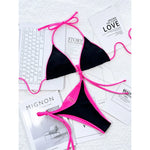 Sexy Leopard Printed Halter Brazilian Bikini Women Swimwear Female Swimsuit Two-Piece Bikini Set Bather Bathing Suit Swim V3681