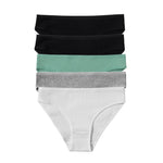 5Pcs/Set Women Cotton Panties Solid Color Low Rise Briefs Female Underpants Comfort Soft Stretch Panty Sexy Lingerie S-XXL