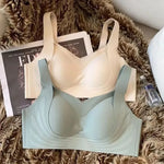 Wing Pattern Seamless Push Up Bra Women's Non-wire Bra U-Back Invisible Brasiere Sexy Lingerie Comfort Underwear Intimates M-XXL