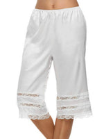 Women’s Pajama Pants Lace Trim Loose High Waist Sleepwear Bottoms Elastic Waist Band Nightwear Trousers