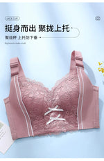 Womens Full Coverage Lace Push Up Bra Wireless Large Size Anti-sagging Underwear Female Lingerie 34 36 38 40 42 44 48 50 C D E