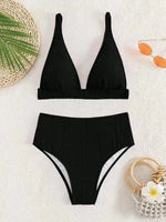 Sexy High Waisted Bikini 2025 Women Swimsuit Two Piece Swimwear Female White Bikinis SetSwim Bathing Suits Brazilian Biquini